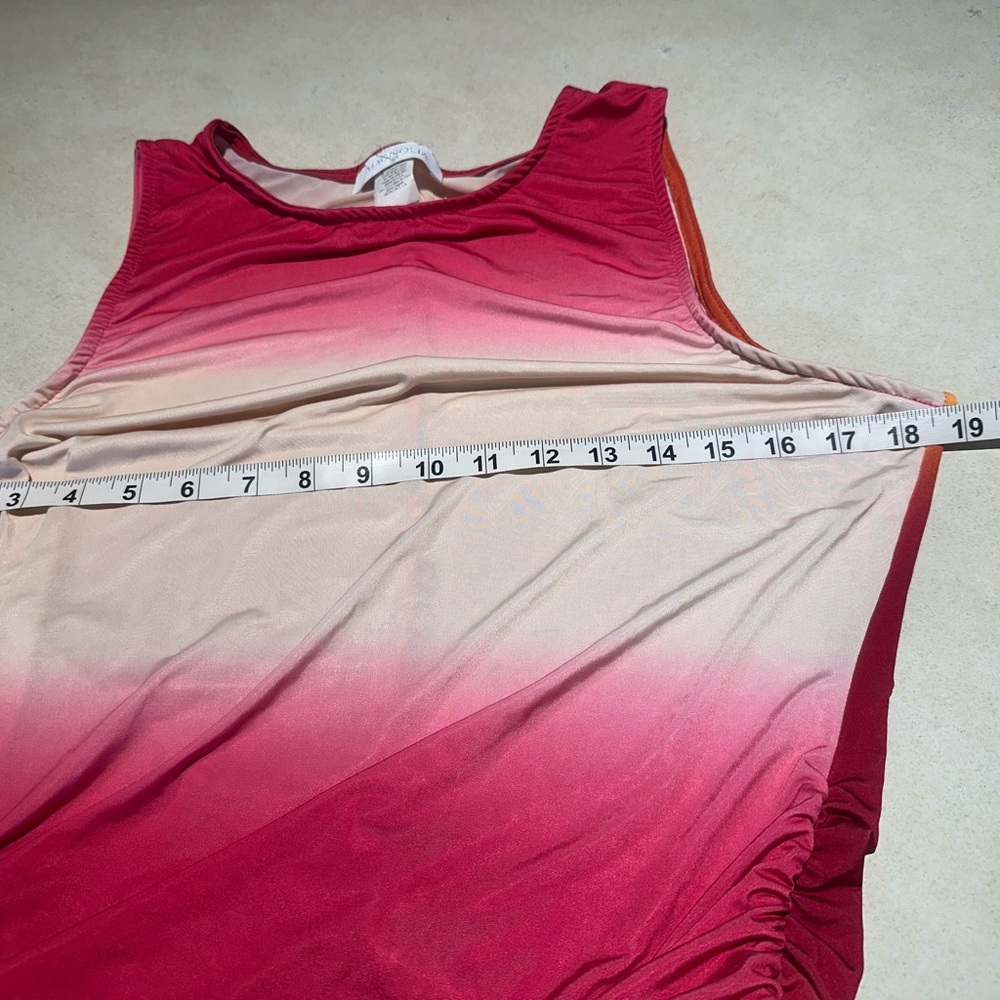 MAGNOLIA MAXI Pink and Cream Ombre Dress Cover/Lounger Size Medium - Picture 6 of 9
